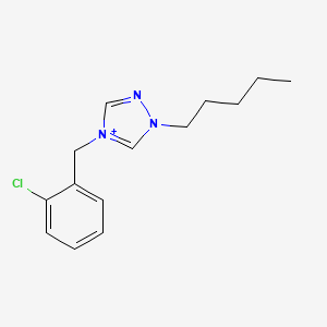 4-(2-chlorobenzyl)-1-pentyl-1H-1,2,4-triazol-4-ium