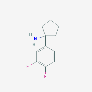 1-(3,4-Difluorophenyl)cyclopentan-1-amine