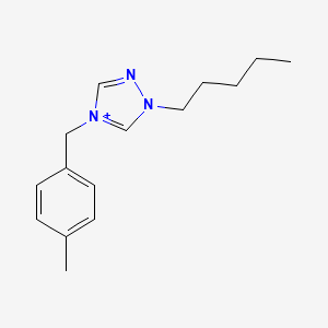 4-(4-methylbenzyl)-1-pentyl-1H-1,2,4-triazol-4-ium