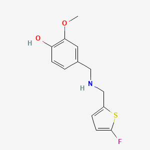 4-({[(5-Fluorothiophen-2-yl)methyl]amino}methyl)-2-methoxyphenol