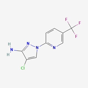 4-Chloro-1-(5-(trifluoromethyl)pyridin-2-yl)-1H-pyrazol-3-amine