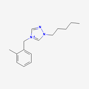 molecular formula C15H22N3+ B1173194 4-(2-methylbenzyl)-1-pentyl-1H-1,2,4-triazol-4-ium 