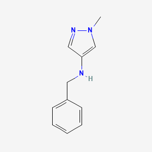 molecular formula C11H13N3 B11731946 N-Benzyl-1-methyl-1H-pyrazol-4-amine 