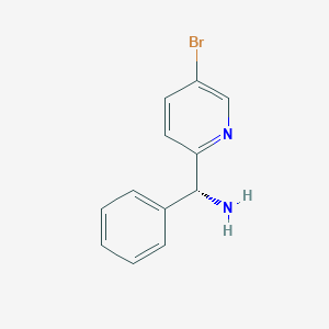 (R)-(5-bromopyridin-2-yl)(phenyl)methanamine