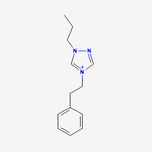 molecular formula C13H18N3+ B1173197 4-(2-phenylethyl)-1-propyl-1H-1,2,4-triazol-4-ium 