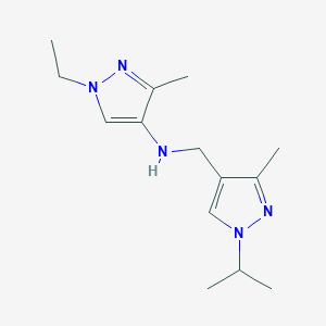 1-ethyl-3-methyl-N-{[3-methyl-1-(propan-2-yl)-1H-pyrazol-4-yl]methyl}-1H-pyrazol-4-amine