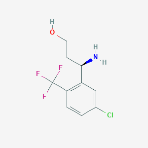 (3R)-3-amino-3-[5-chloro-2-(trifluoromethyl)phenyl]propan-1-ol