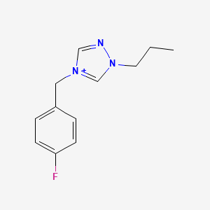 4-(4-fluorobenzyl)-1-propyl-1H-1,2,4-triazol-4-ium