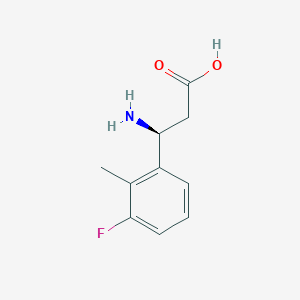 molecular formula C10H12FNO2 B11732004 (3S)-3-Amino-3-(3-fluoro-2-methylphenyl)propanoic acid 