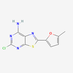 7-Amino-5-chloro-2-(5-methyl-2-furyl)thiazolo[5,4-d]pyrimidine