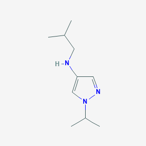 N-(2-methylpropyl)-1-(propan-2-yl)-1H-pyrazol-4-amine