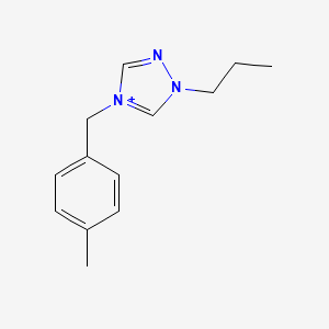 4-(4-methylbenzyl)-1-propyl-1H-1,2,4-triazol-4-ium