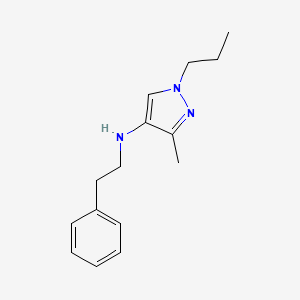 3-methyl-N-(2-phenylethyl)-1-propyl-1H-pyrazol-4-amine