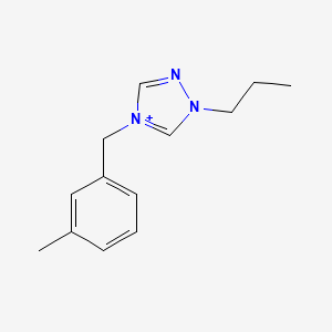 molecular formula C13H18N3+ B1173204 4-(3-methylbenzyl)-1-propyl-1H-1,2,4-triazol-4-ium 