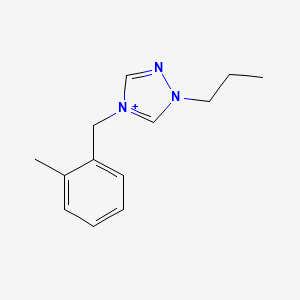 molecular formula C13H18N3+ B1173205 4-(2-methylbenzyl)-1-propyl-1H-1,2,4-triazol-4-ium 