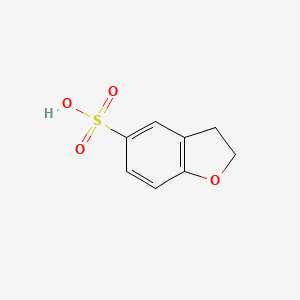 molecular formula C8H8O4S B11732051 2,3-Dihydro-1-benzofuran-5-sulfonic acid 