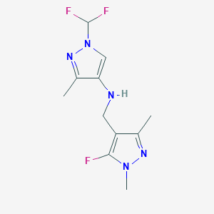 1-(difluoromethyl)-N-[(5-fluoro-1,3-dimethyl-1H-pyrazol-4-yl)methyl]-3-methyl-1H-pyrazol-4-amine