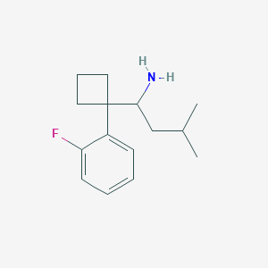 1-[1-(2-Fluorophenyl)cyclobutyl]-3-methyl-1-butylamine