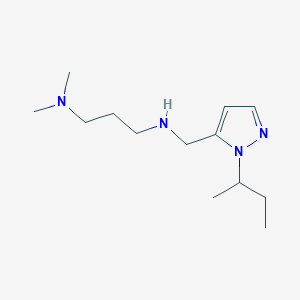 molecular formula C13H26N4 B11732084 {[1-(butan-2-yl)-1H-pyrazol-5-yl]methyl}[3-(dimethylamino)propyl]amine 