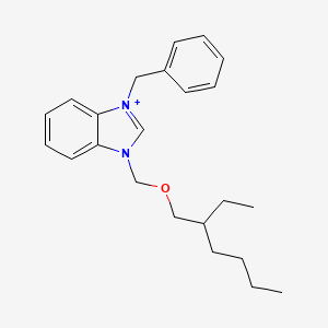 molecular formula C23H31N2O+ B1173209 3-benzyl-1-{[(2-ethylhexyl)oxy]methyl}-3H-benzimidazol-1-ium 