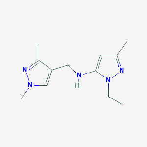 N-[(1,3-dimethyl-1H-pyrazol-4-yl)methyl]-1-ethyl-3-methyl-1H-pyrazol-5-amine