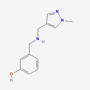 3-({[(1-Methyl-1H-pyrazol-4-YL)methyl]amino}methyl)phenol