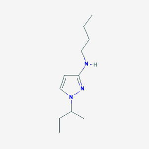 molecular formula C11H21N3 B11732162 1-(butan-2-yl)-N-butyl-1H-pyrazol-3-amine 