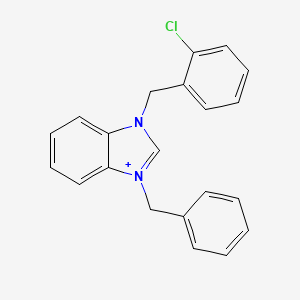 3-benzyl-1-(2-chlorobenzyl)-3H-benzimidazol-1-ium