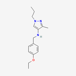 N-[(4-ethoxyphenyl)methyl]-3-methyl-1-propyl-1H-pyrazol-4-amine