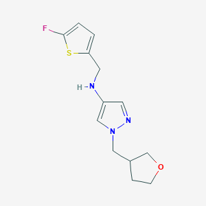 N-[(5-fluorothiophen-2-yl)methyl]-1-[(oxolan-3-yl)methyl]-1H-pyrazol-4-amine