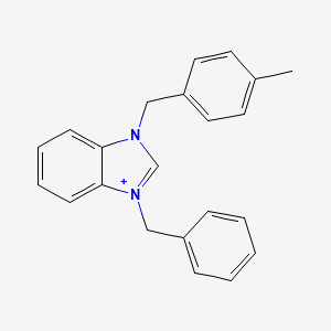 3-benzyl-1-(4-methylbenzyl)-3H-benzimidazol-1-ium