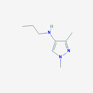 molecular formula C8H15N3 B11732258 1,3-dimethyl-N-propyl-1H-pyrazol-4-amine 