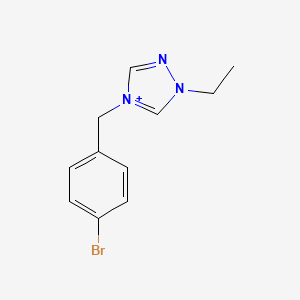 molecular formula C11H13BrN3+ B1173226 4-(4-bromobenzyl)-1-ethyl-1H-1,2,4-triazol-4-ium 