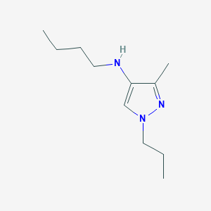 molecular formula C11H21N3 B11732269 N-butyl-3-methyl-1-propyl-1H-pyrazol-4-amine 