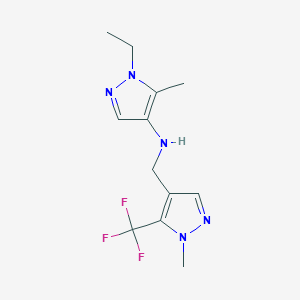 1-ethyl-5-methyl-N-{[1-methyl-5-(trifluoromethyl)-1H-pyrazol-4-yl]methyl}-1H-pyrazol-4-amine