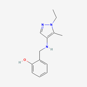 2-{[(1-ethyl-5-methyl-1H-pyrazol-4-yl)amino]methyl}phenol