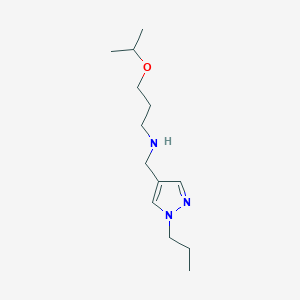 [3-(propan-2-yloxy)propyl][(1-propyl-1H-pyrazol-4-yl)methyl]amine