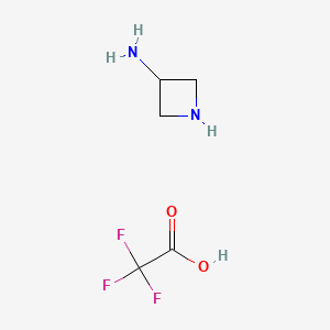 molecular formula C5H9F3N2O2 B11732366 Azetidin-3-amine; trifluoroacetic acid 