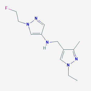 N-[(1-ethyl-3-methyl-1H-pyrazol-4-yl)methyl]-1-(2-fluoroethyl)-1H-pyrazol-4-amine