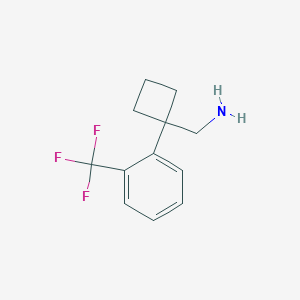 1-[2-(Trifluoromethyl)phenyl]cyclobutanemethanamine