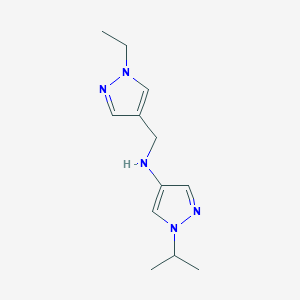 N-[(1-ethyl-1H-pyrazol-4-yl)methyl]-1-(propan-2-yl)-1H-pyrazol-4-amine