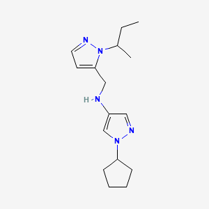 N-{[1-(butan-2-yl)-1H-pyrazol-5-yl]methyl}-1-cyclopentyl-1H-pyrazol-4-amine