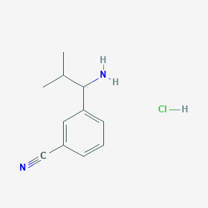 3-(1-Amino-2-methylpropyl)benzonitrile hydrochloride