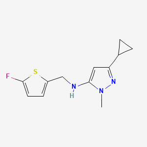 3-cyclopropyl-N-[(5-fluorothiophen-2-yl)methyl]-1-methyl-1H-pyrazol-5-amine