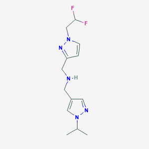 {[1-(2,2-difluoroethyl)-1H-pyrazol-3-yl]methyl}({[1-(propan-2-yl)-1H-pyrazol-4-yl]methyl})amine