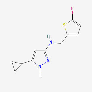 5-cyclopropyl-N-[(5-fluorothiophen-2-yl)methyl]-1-methyl-1H-pyrazol-3-amine