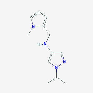 N-[(1-methyl-1H-pyrrol-2-yl)methyl]-1-(propan-2-yl)-1H-pyrazol-4-amine