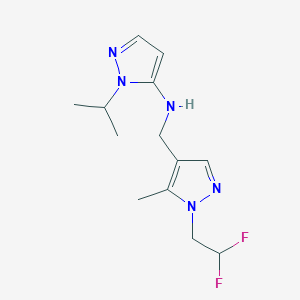 N-{[1-(2,2-difluoroethyl)-5-methyl-1H-pyrazol-4-yl]methyl}-1-(propan-2-yl)-1H-pyrazol-5-amine