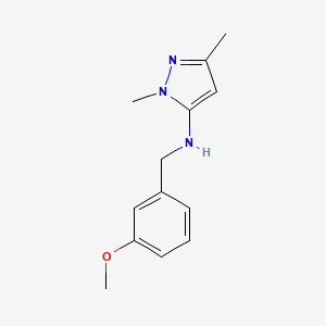 N-(3-methoxybenzyl)-1,3-dimethyl-1H-pyrazol-5-amine