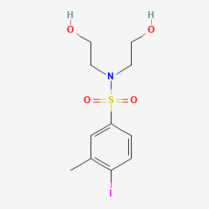 molecular formula C11H16INO4S B1173254 N,N-bis(2-hydroxyethyl)-4-iodo-3-methylbenzenesulfonamide 